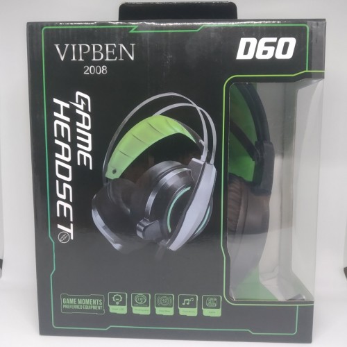 

Игровые проводные наушники VIPBEN D60 с микрофоном Original