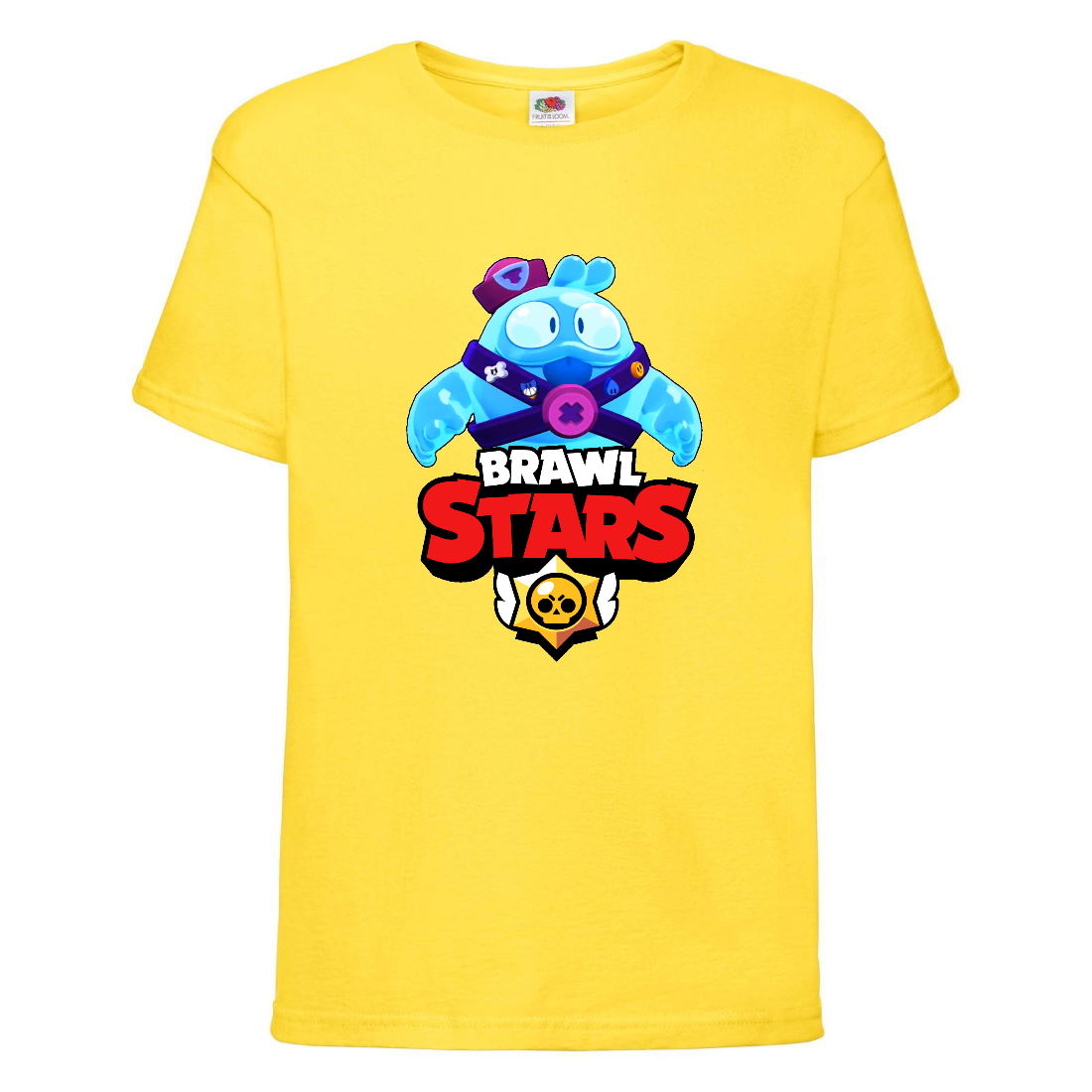 

Футболка детская Brawl Stars Squeak (Бравл Старс Скуик) желтая 104 см
