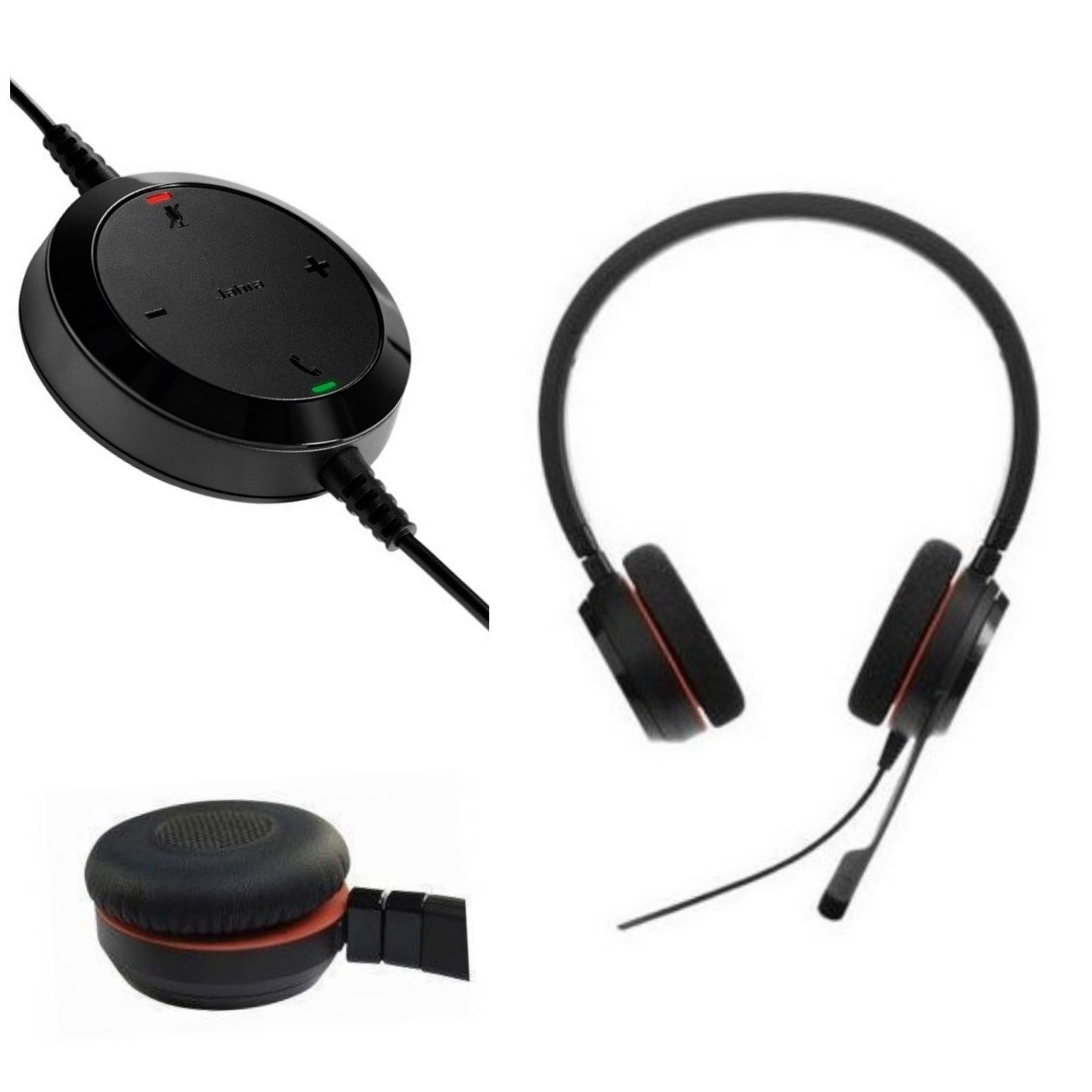 

Высококачественная профессиональная USB-гарнитура с двумя наушниками Jabra EVOLVE 20 MS Stereo (кожа) проводная Black (2821)