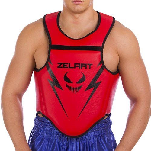 

Защита корпуса (жилет) для единоборств BO-1377 Zelart M Красно-черный (37363048)
