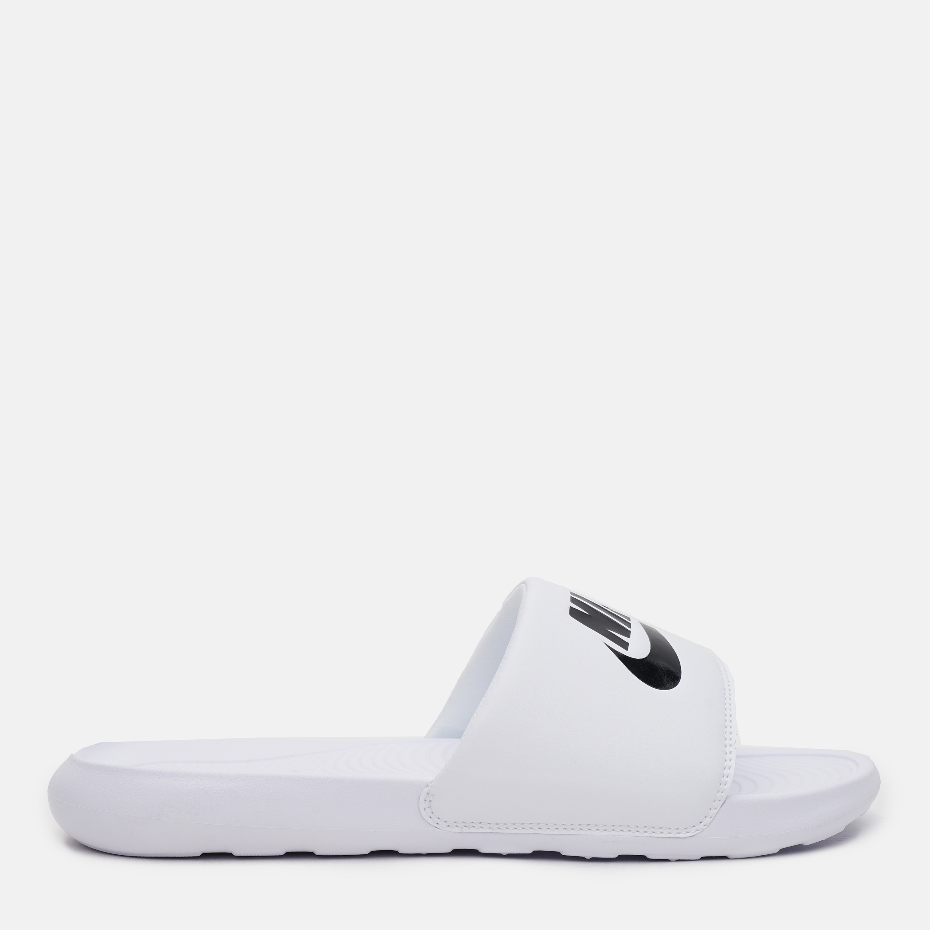 Акція на Чоловічі шльопанці для пляжу Nike Victori One Slide CN9675-100 46 (12US) 30 см Білі від Rozetka