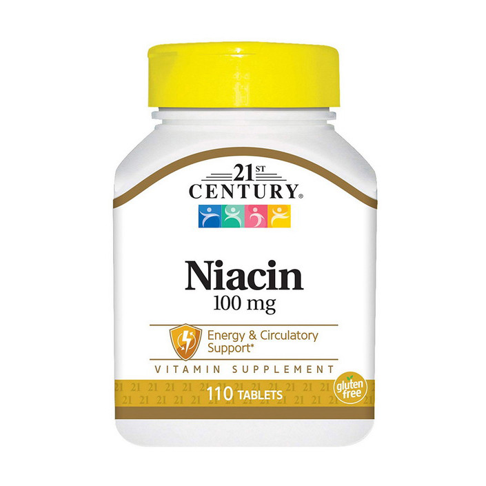 

Ниацин никотиновая кислота 21st Century Niacin 100 mg 110 tabs / таблеток