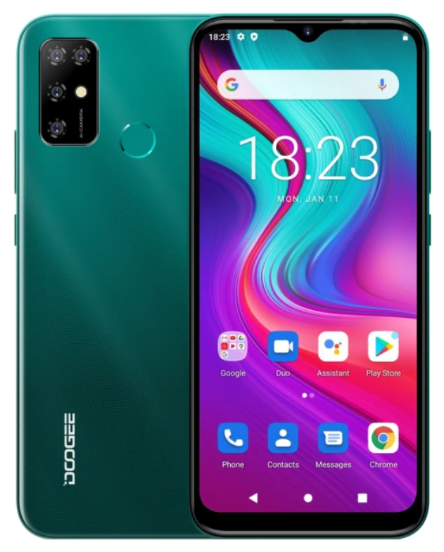 

Doogee X96 Pro 4/64 Gb green, 6.52", SC9863A, 3G, 4G