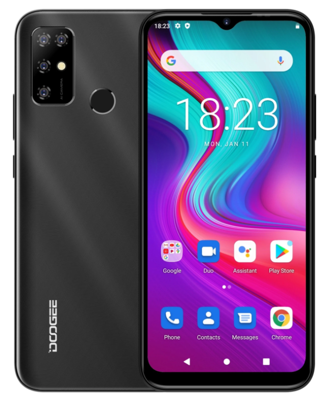 

Doogee X96 Pro 4/64 Gb black, 6.52", SC9863A, 3G, 4G