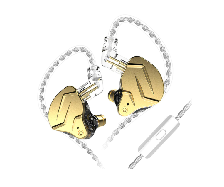 

Наушники KZ ZSN Pro X с микрофоном gold