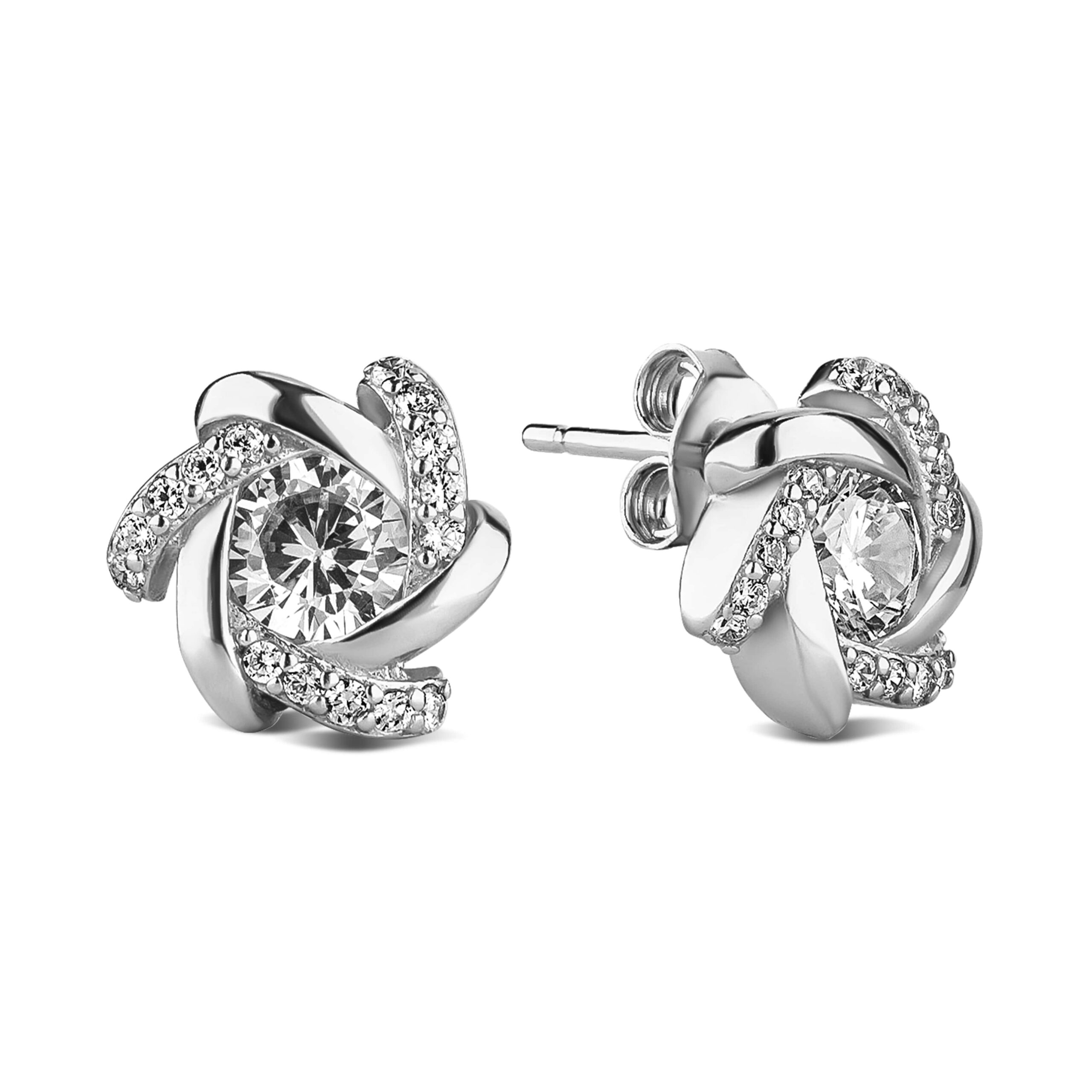 

Серебряные серьги пусеты с цирконием КАМЕЯ 28200922.146.006212s