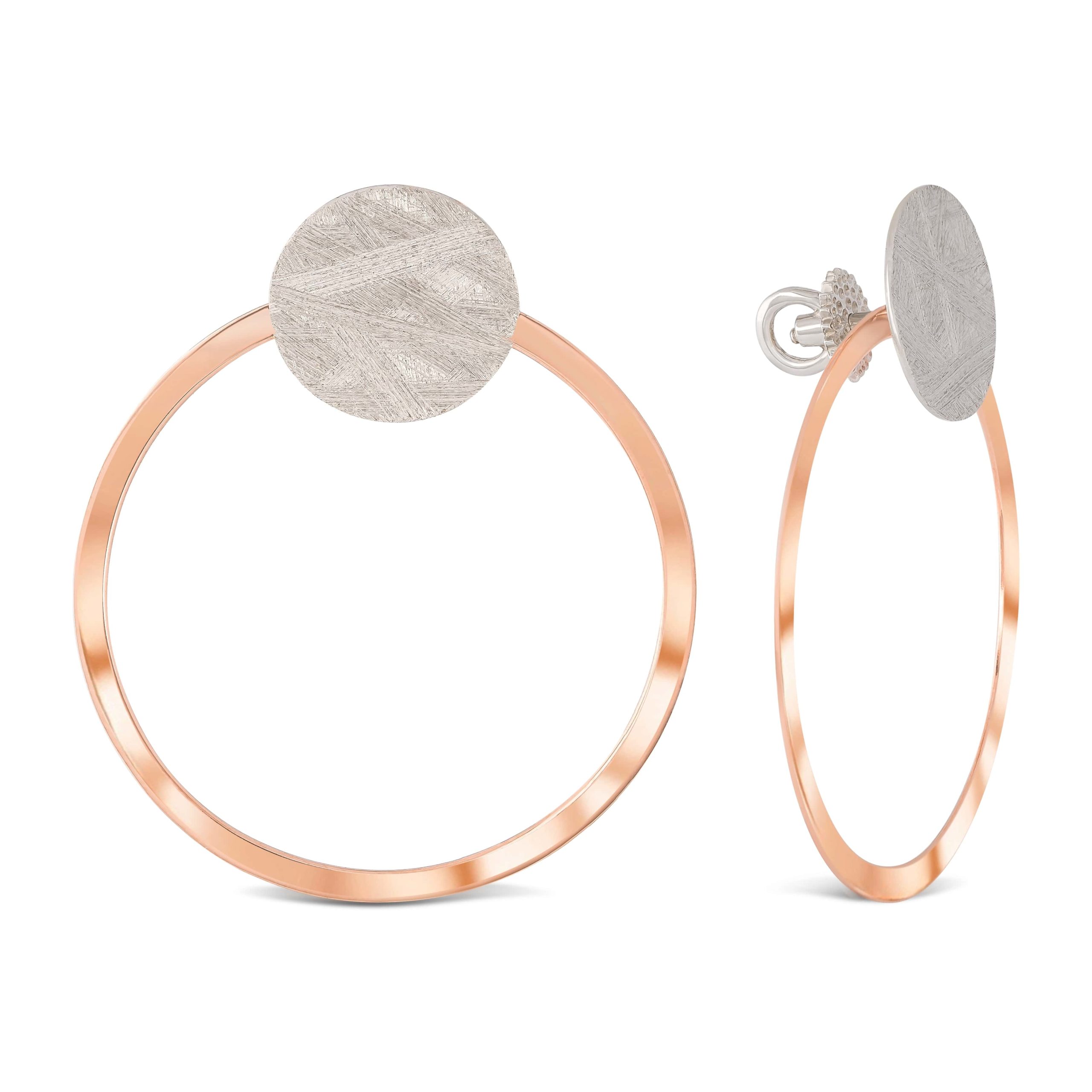 

Серьги круга трансформеры из комбинированного золота КАМЕЯ 29900911.78.s157
