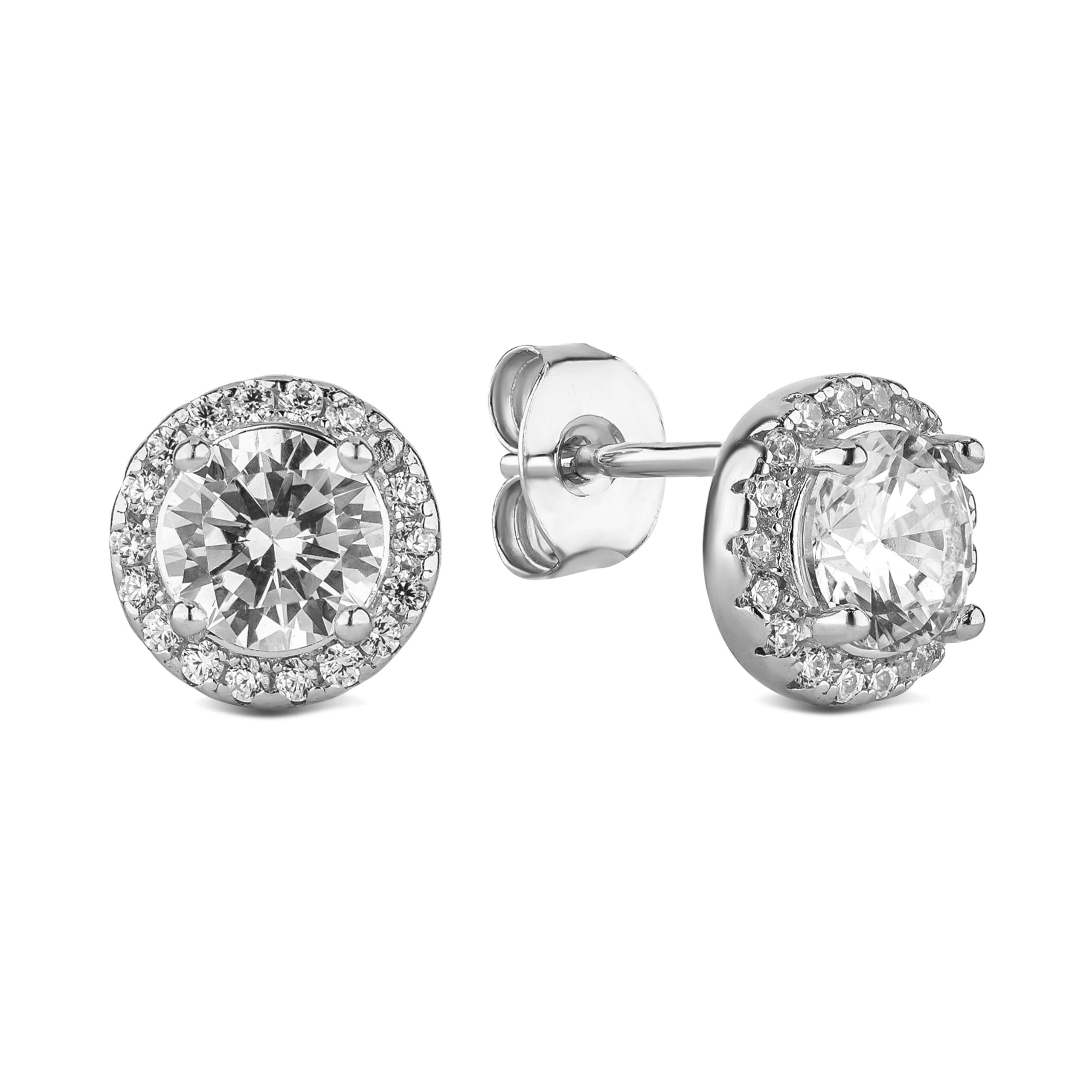 

Серебряные серьги пусеты с фианитами КАМЕЯ 28200922.146.000755s