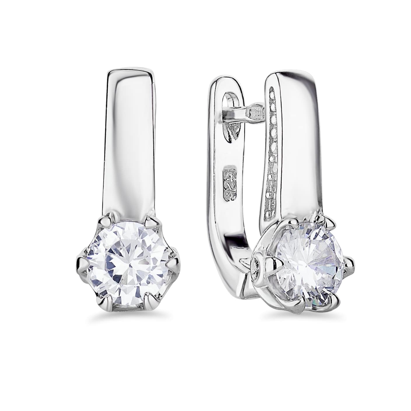 

Серебряные серьги с фианитом КАМЕЯ 28200822.146.004919s