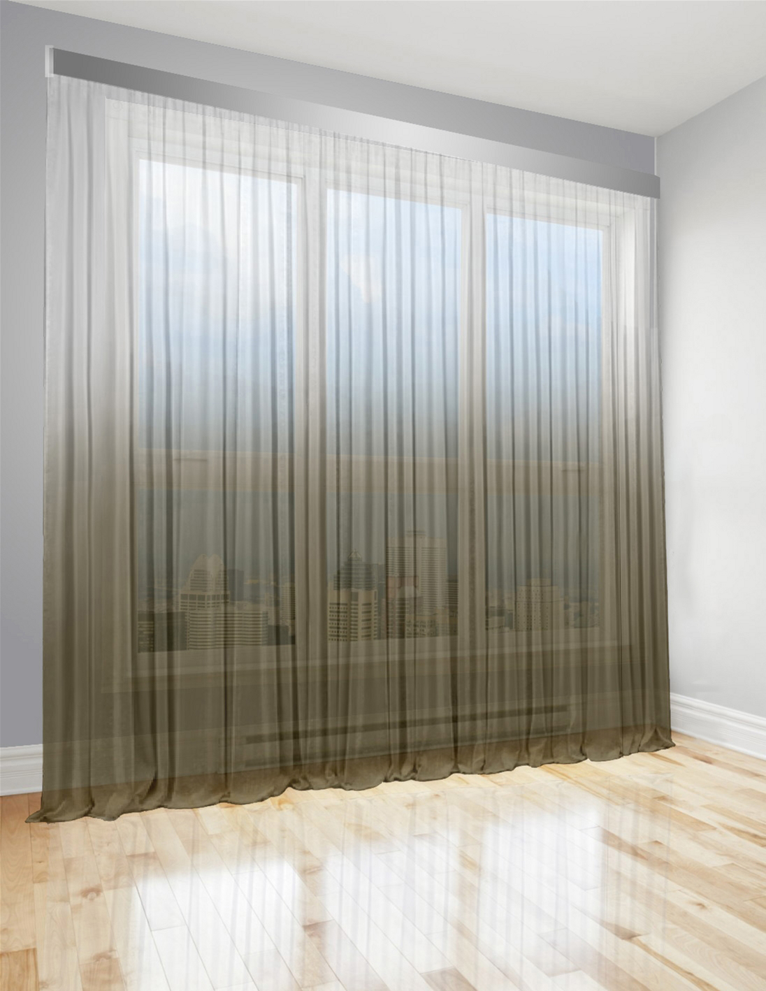 

Тюль Di&Di Градиент Батист прозрачный 500х275 переход от Светло-коричневого в Белый