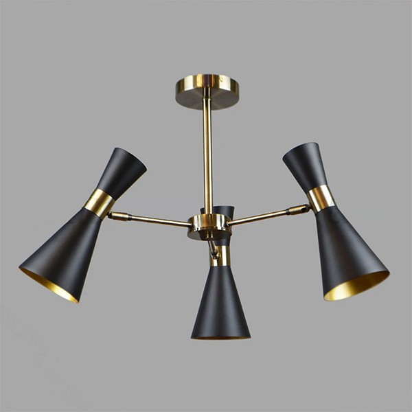 

Люстра стелева на 3 плафони Numina 29-K071/3 AB+BK