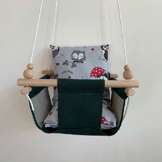 

Детская качеля Infancy Совушки , Зеленая основа