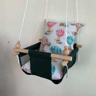 

Детская качеля Infancy Мышки на воздушном шаре, Зеленая основа