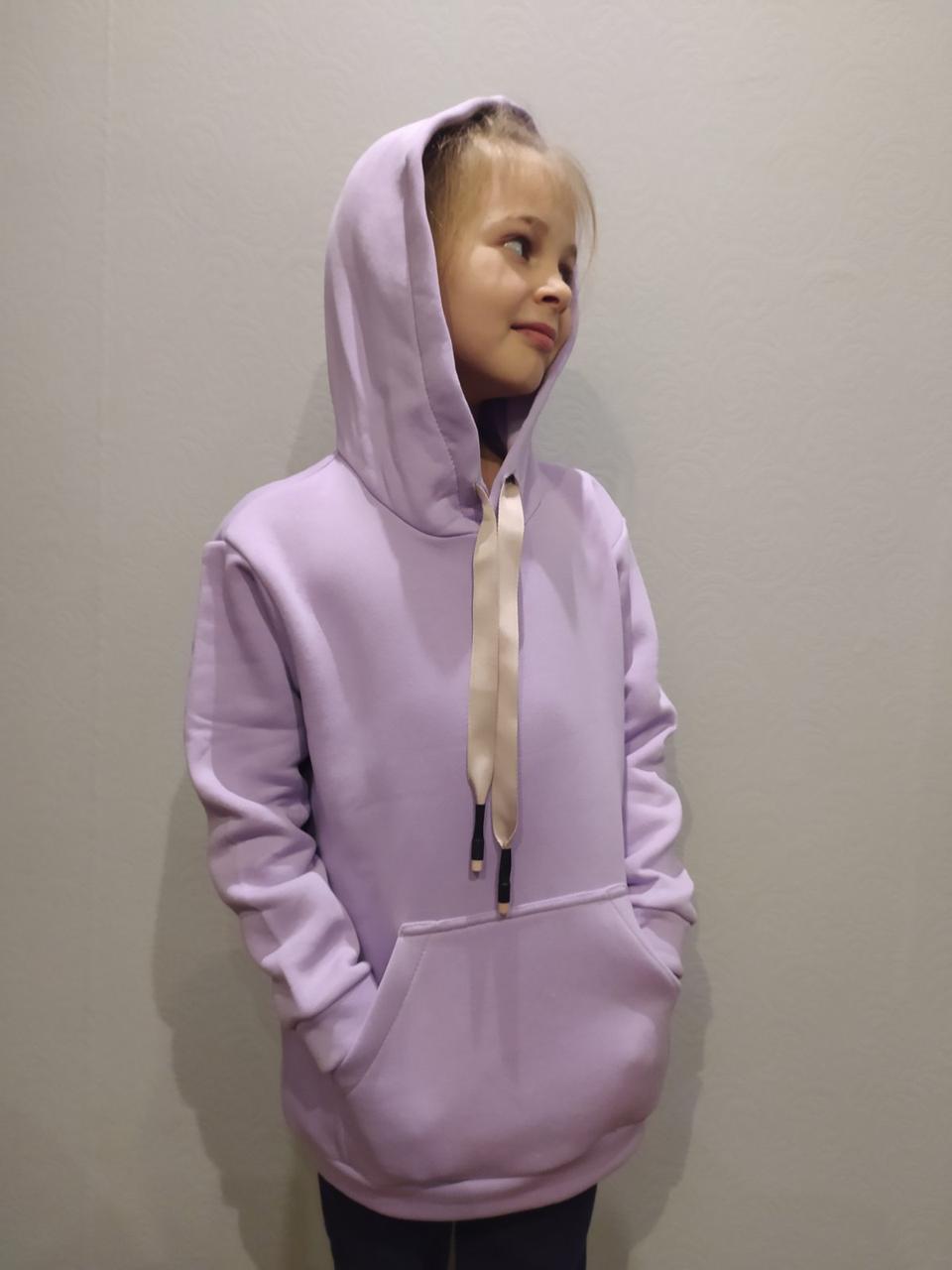 

Худи детское oversize сирень 140см