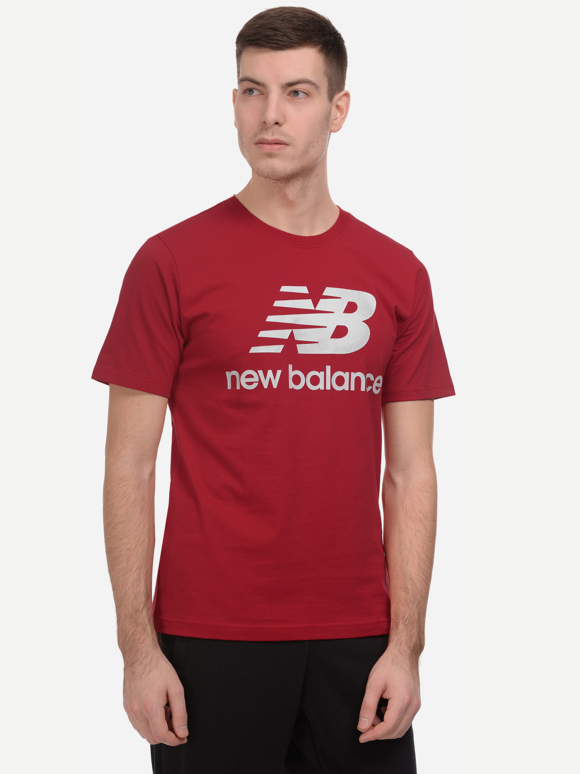 

Футболка New Balance Essentials Stacked Logo MT01575REP  Красная, Футболка New Balance Essentials Stacked Logo MT01575REP S Красная