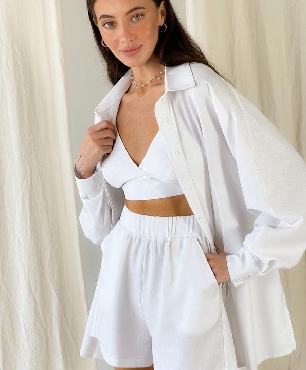 

Костюм тройка G&M k-81927 42-44 Размер цвет белый