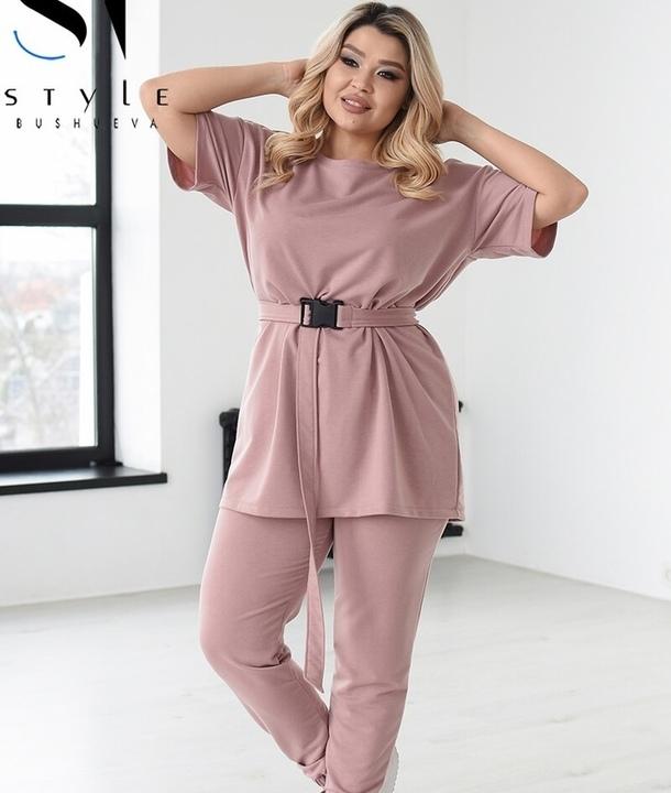 

Спортивный костюм G&M k-80957 - Размер цвет пудра, Спортивный костюм G&M k-80957 56-58 Размер цвет пудра