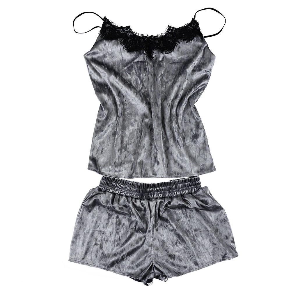 

Пижама велюровая женская BR-S серая шорты и майка  р. 1381191822, Пижама велюровая женская BR-S серая шорты и майка 48 р. 1381191822