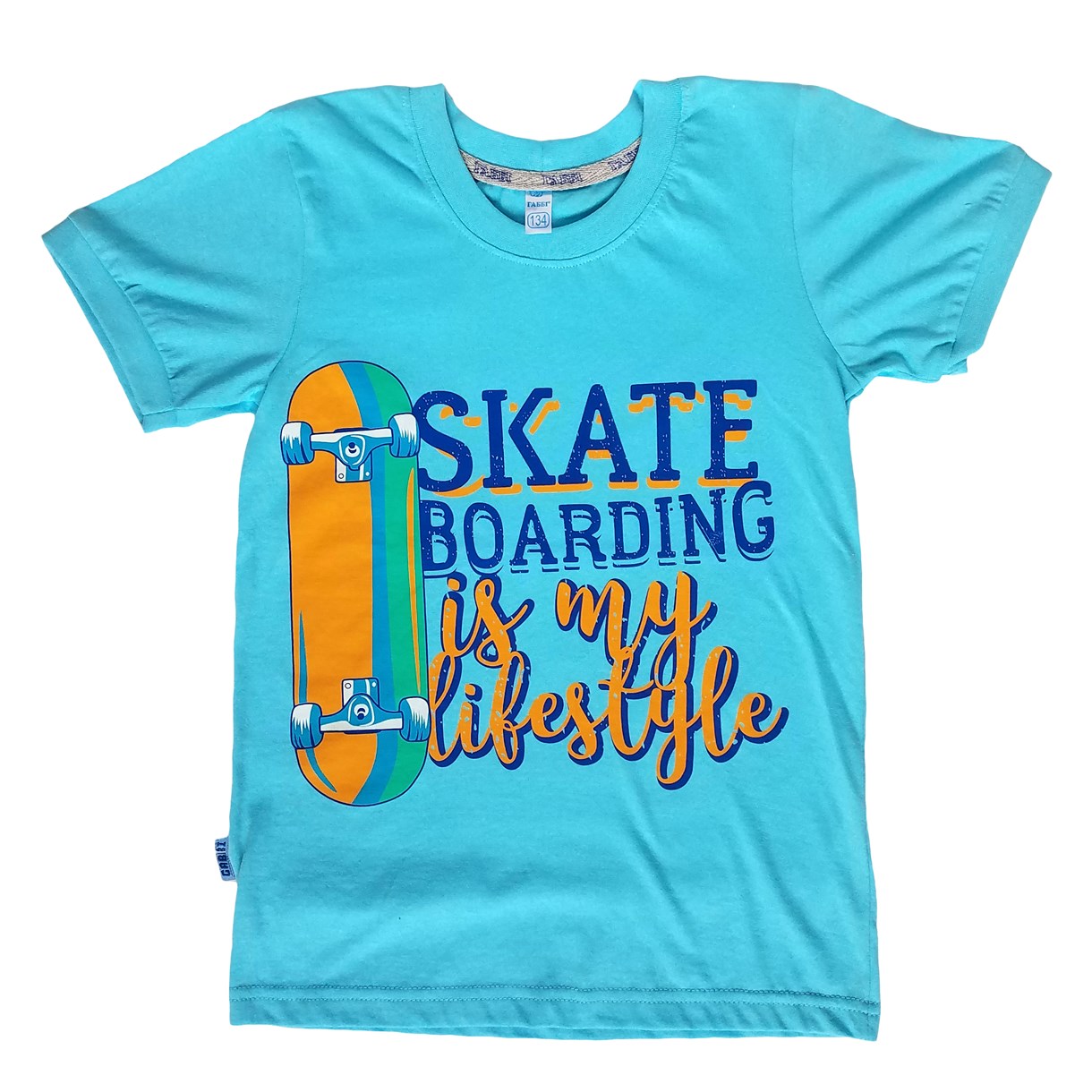 

Футболка SKATE голубая Gabbi Рост: 134 см Возраст: 9 лет