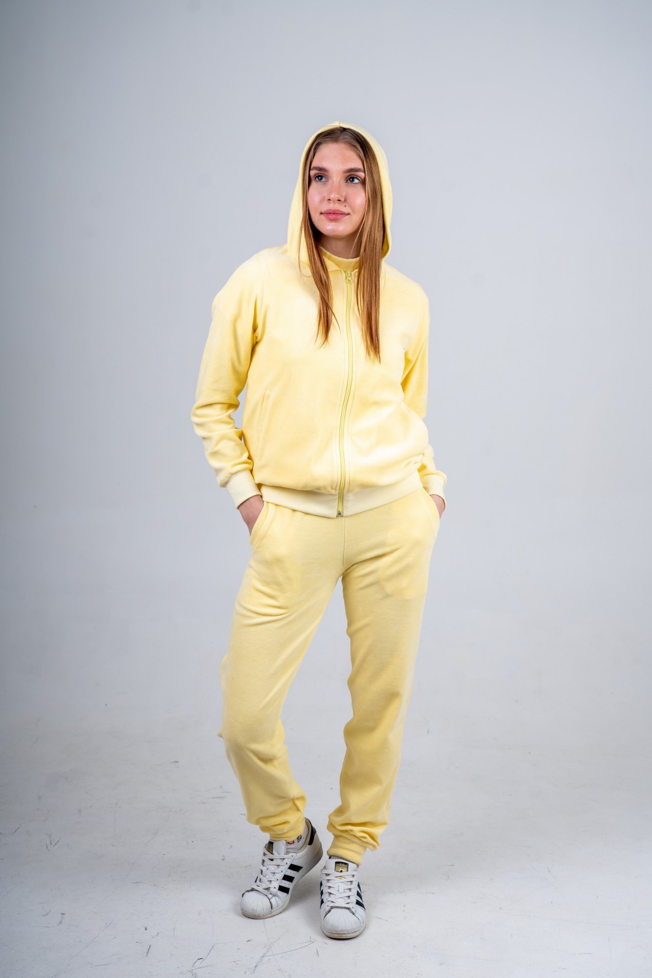 

Велюровый костюм Caroline  жёлтый, Велюровый костюм Caroline XL жёлтый