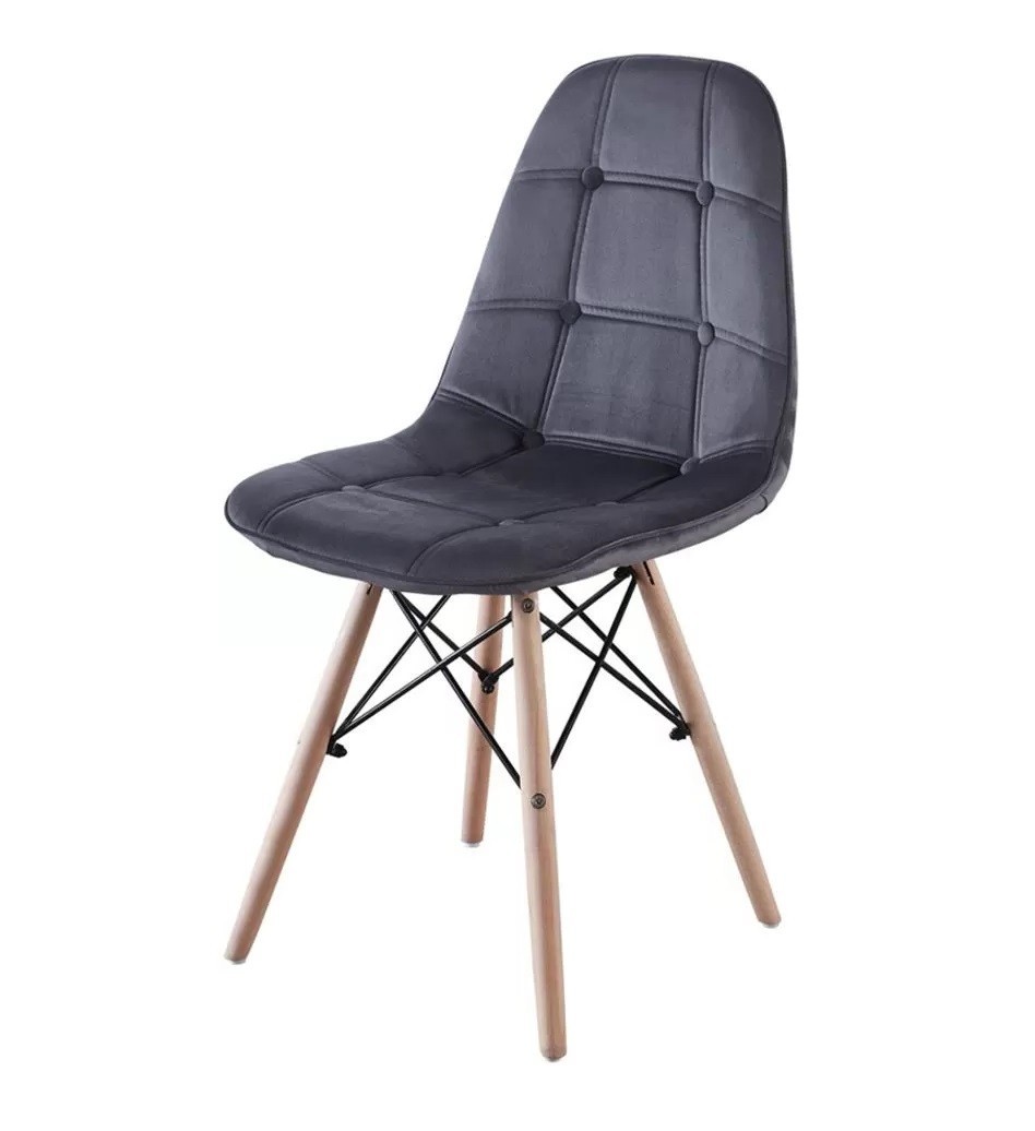 

Стул обеденный LYMEL ALEX VELVET серый 410х460х850 мм