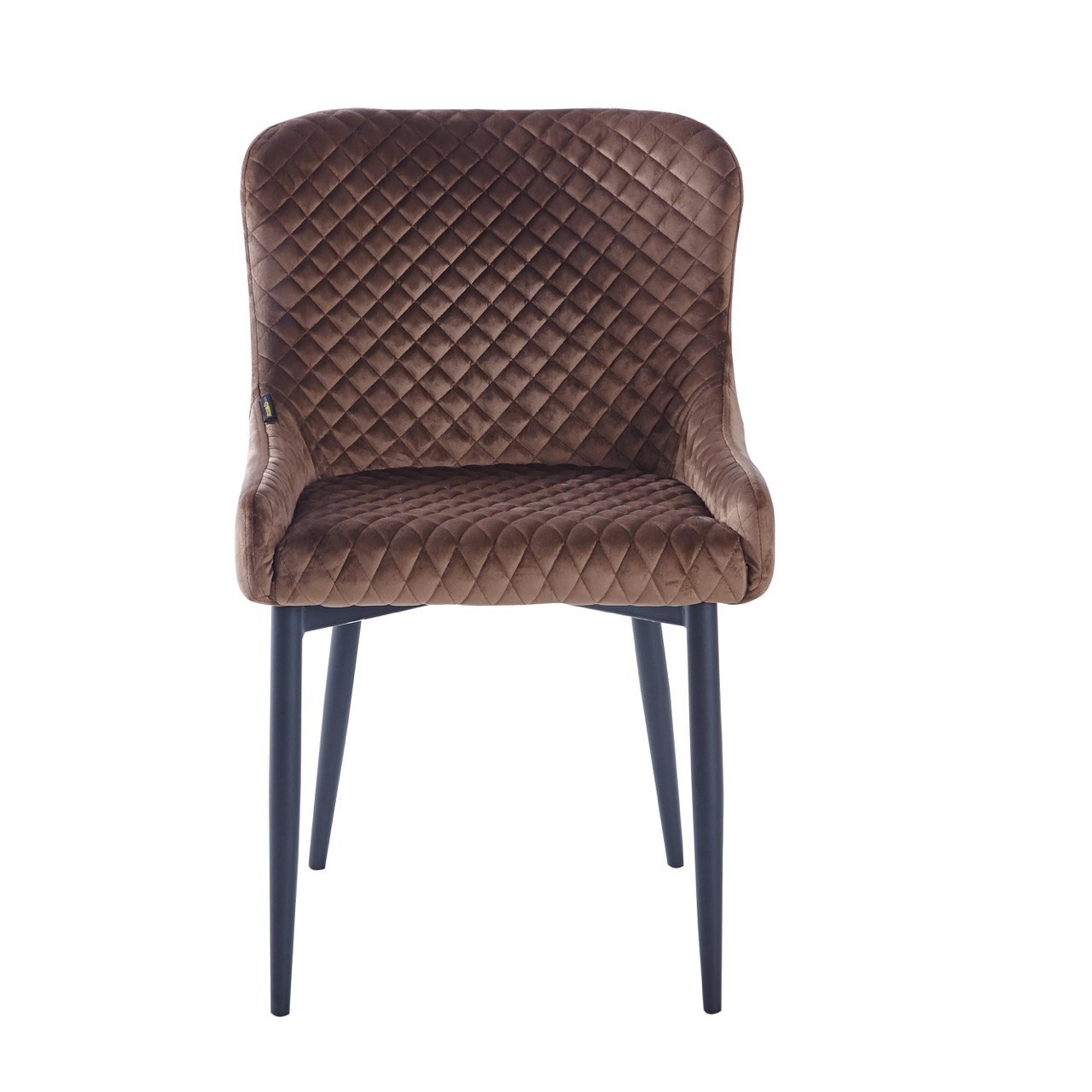 

Стул обеденный LYMEL DIEGO VELVET коричневый+черные ноги 520x470x820 мм