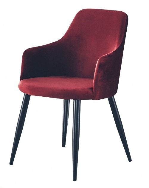 

Стул с обеденный LYMEL SYLLY VELVET бордовый 540x600x870 мм