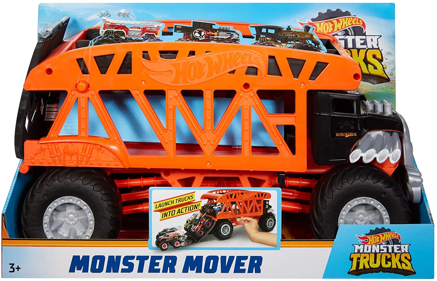 

Монстро-транспортер Автовоз Тягач Хот Вилс Hot Wheels Monster Trucks Monster Mover
