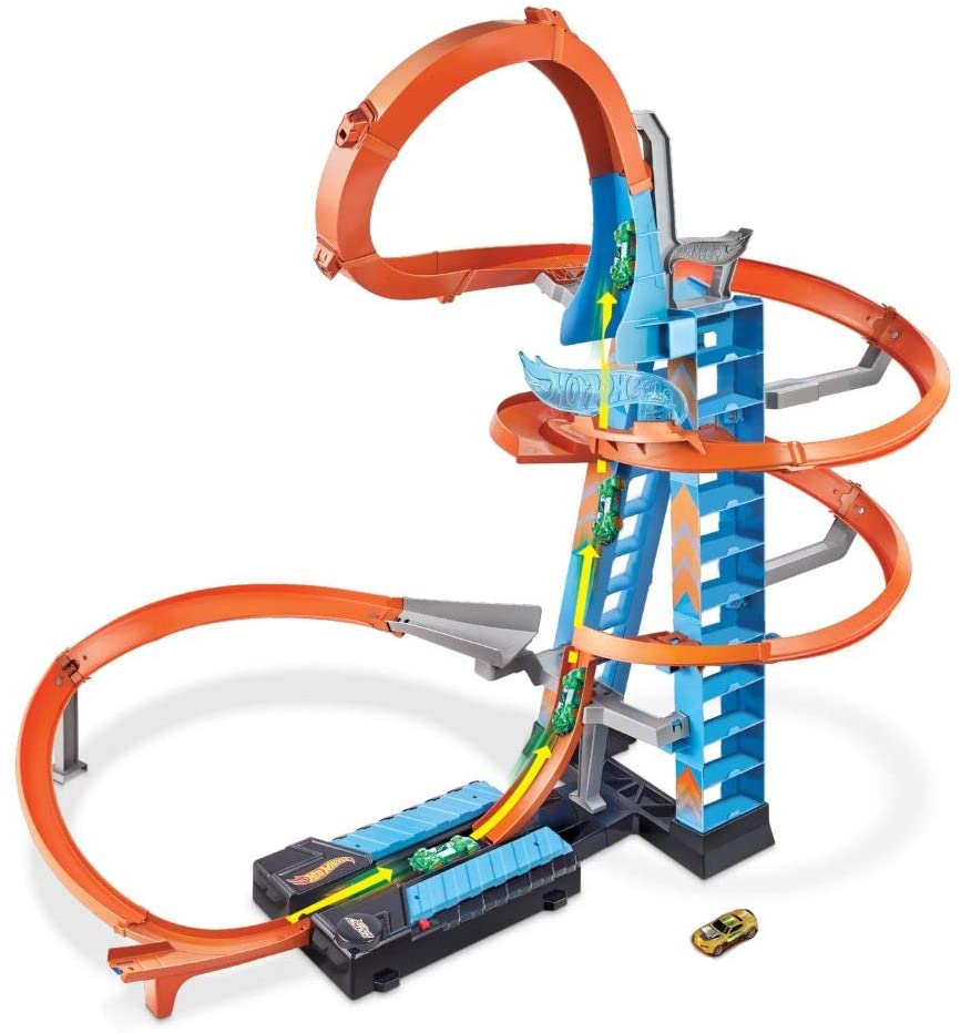 

Большой моторизированный трек Хот Вилс Башня Небоскреб Hot Wheels Sky Crash Tower