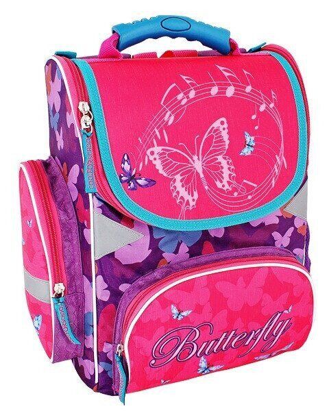 

Рюкзак школьный Cool for school Butterfly Music каркасный Розовый (CF85824)