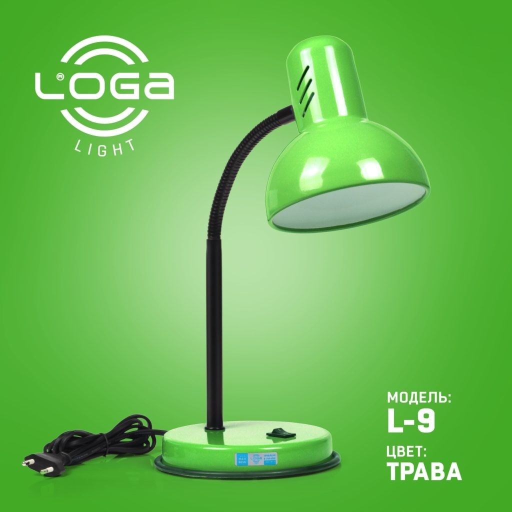 

Лампа настольная LOGA Е-27 Трава L-09