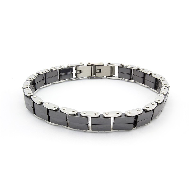 

Steel Story Браслет из керамики и медицинской стали 316L, БК-1652