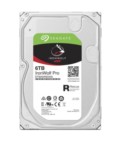 

Жорсткий диск Seagate IronWolf Pro HDD 6TB 7200rpm 256MB ST6000NE000 3.5 "SATAIII