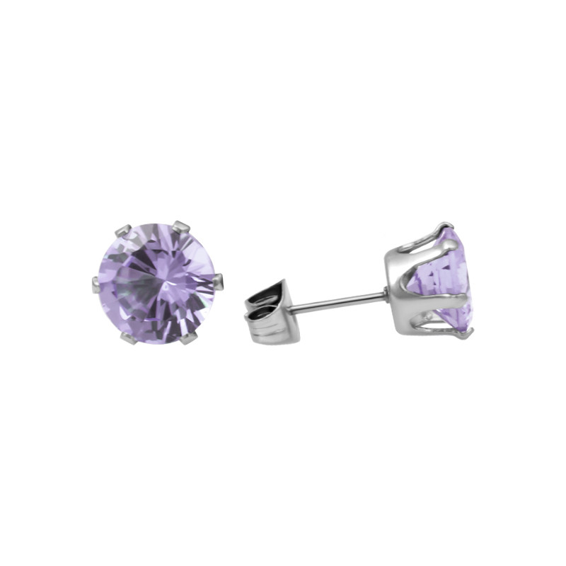 

Серьги Steel Story из медицинской стали 316L с кристаллами циркония, СС-1327