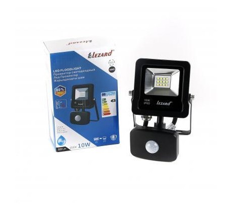 

Прожектор Lezard 10Вт 6500К IP65 с датчиком движения