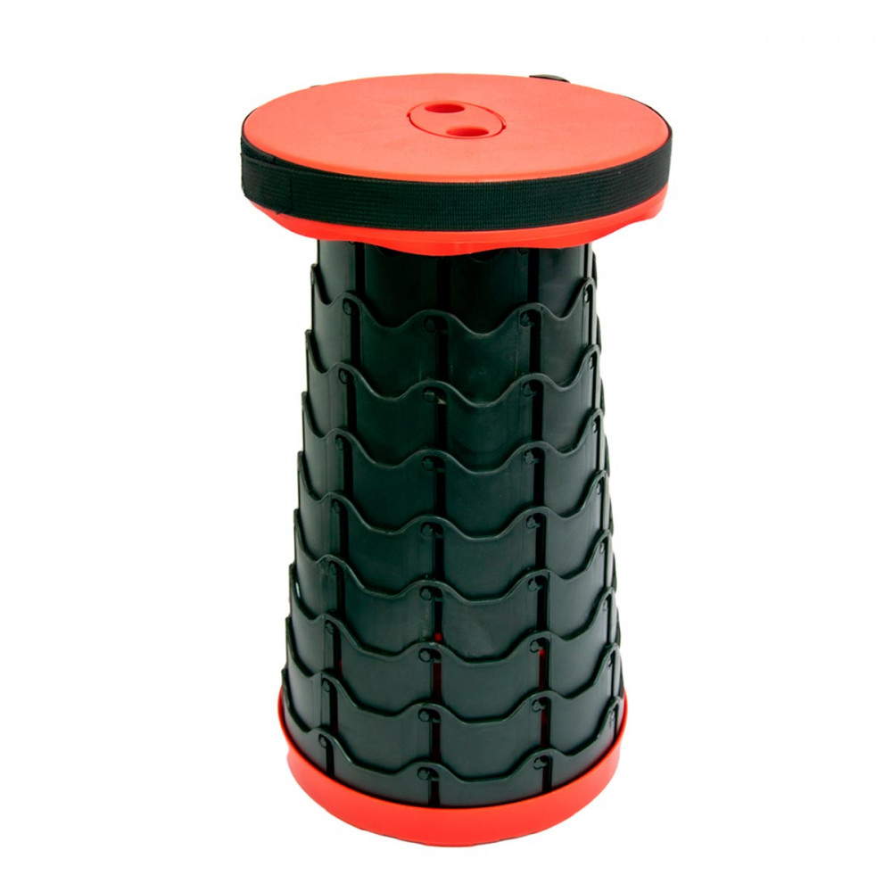 

Стул табурет Folding Stool Красный 45х26 см пластиковый телескопический складной туристический (VS7004268)