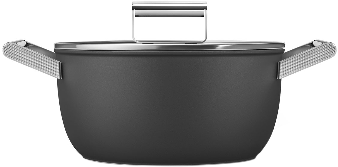 

Кастрюля Smeg 24 см Черная