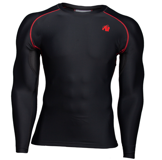 

Лонгслив компрессионный Hayden Gorilla Wear XXL Черно-красный