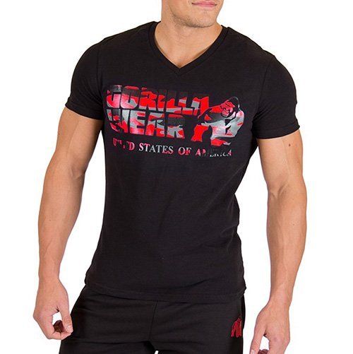

Футболка Sacramento Gorilla Wear L Черно-красный
