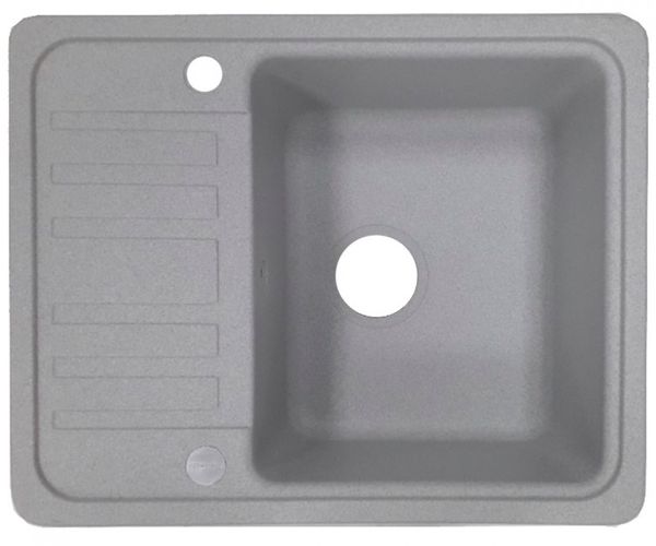 

Кухонна мийка Adamant SMALL 570х455х180, з сифоном, 09 св-сірий