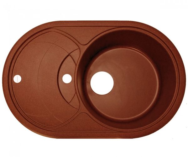 

Кухонна мийка Adamant SHELL 775х495х200, з сифоном, 11 terracotta