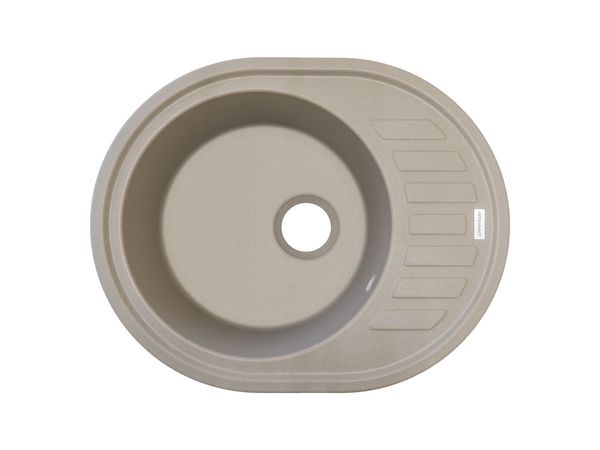 

Кухонна мийка Adamant OVUM 620х500 мм, з сифоном, 02 сахара