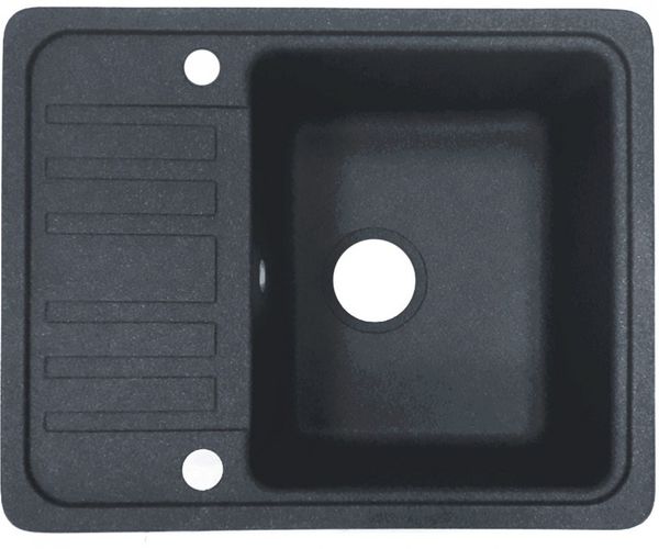 

Кухонна мийка Adamant SMALL 570х455х180, з сифоном, 13 графіт