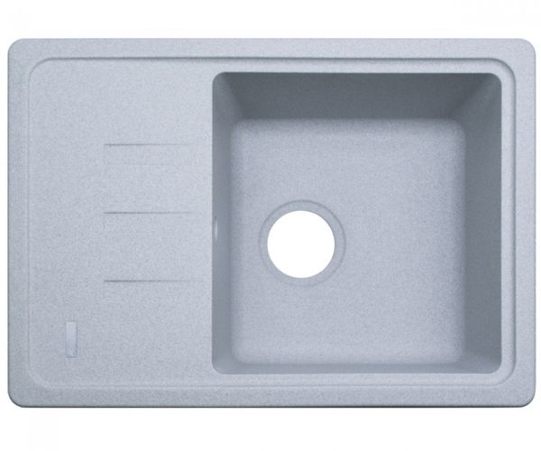 

Кухонна мийка Adamant SLIM 620х435 мм, з сифоном, 09 св-сірий