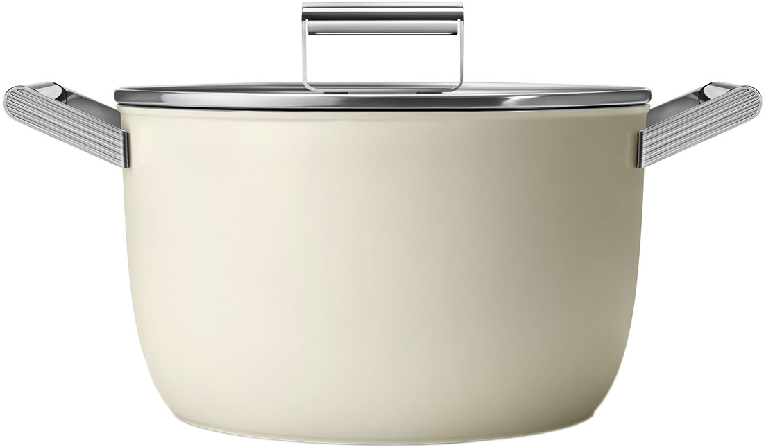 

Кастрюля Smeg 26 см Кремовая