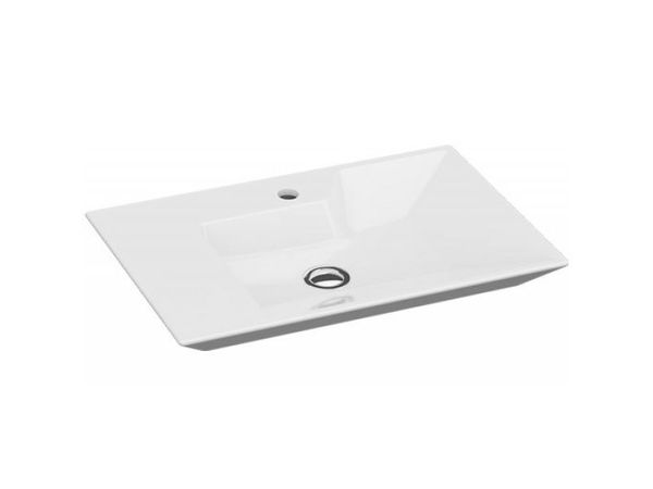 

Раковина IDEVIT Lara накладна, 650x420 мм, h97 мм, колір білий 0201-4655