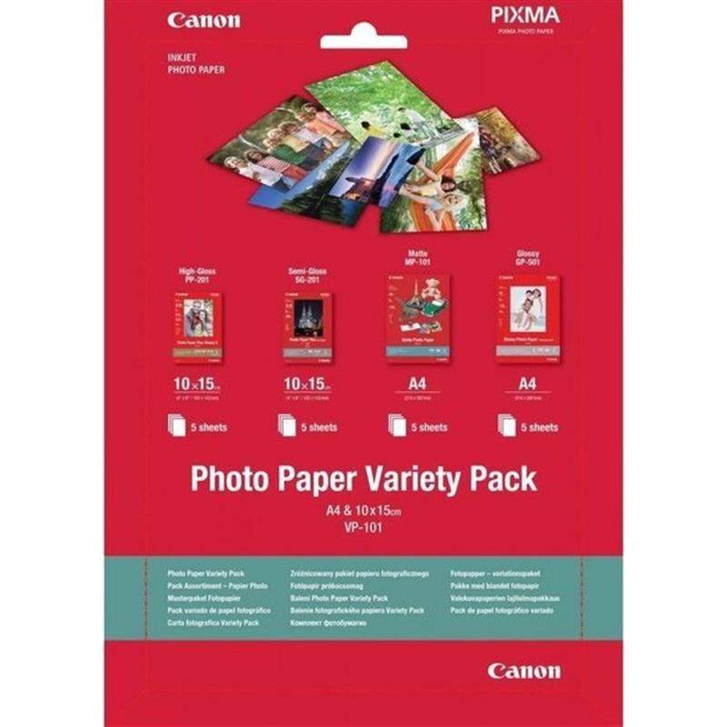  CANON (VP-101) Variety Pack 10x15см+A4 20л (0775B079 .