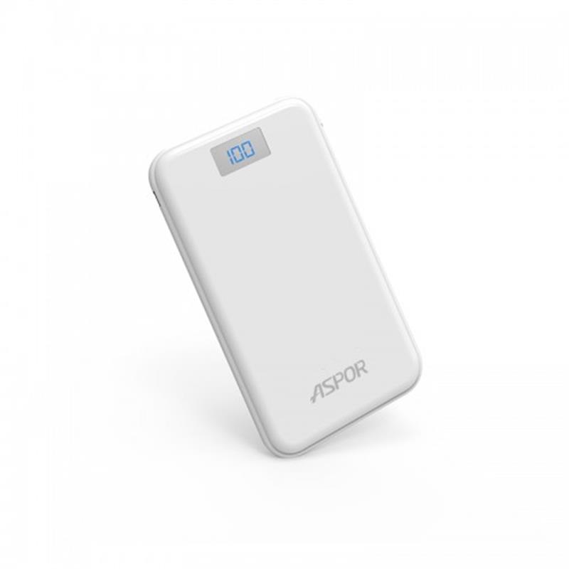 

Универсальная мобильная батарея Aspor A386 12000mAh White