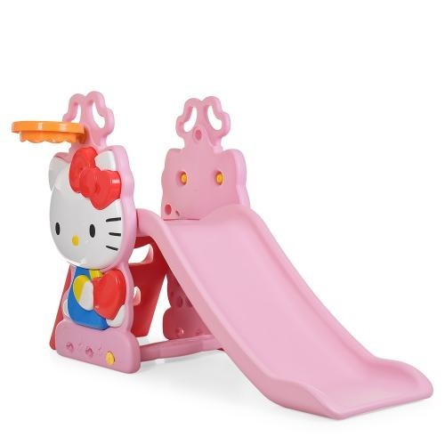 

Горка Bambi HK2018-1A Hello Kitty. Розовая с синим платьем