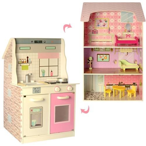 

Деревянная игрушка Домик-Кухня